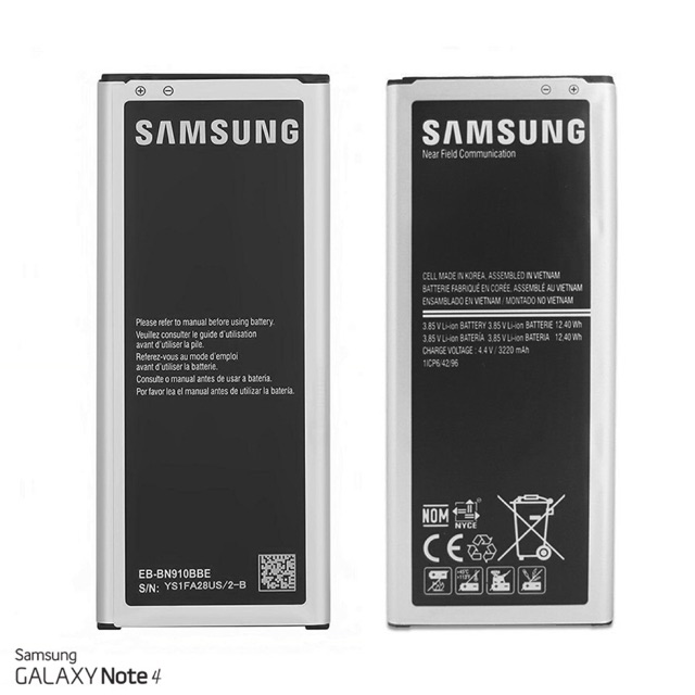 Pin Sam sung galaxy Note 4 1 sim/ EB-BN910BBE dung lượng 3220mAh bảo hành 6 tháng