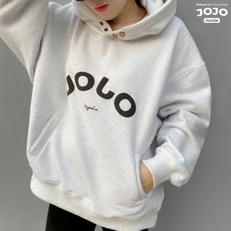 Áo hoodie nỉ bông JOJO unisex form suông rộng | BigBuy360 - bigbuy360.vn