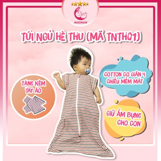Túi Ngủ NOONON 💖𝑭𝑹𝑬𝑬𝑺𝑯𝑰𝑷 💖 Chăn Hè Giúp Bé Ngủ Ngon - Quấn Em Bé Từ 6 Tháng Tới 5 Tuổi  - TNHT01