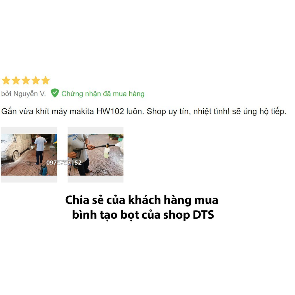 Bình tạo bọt tuyết cao cấp máy rửa xe Makita HW101, HW102