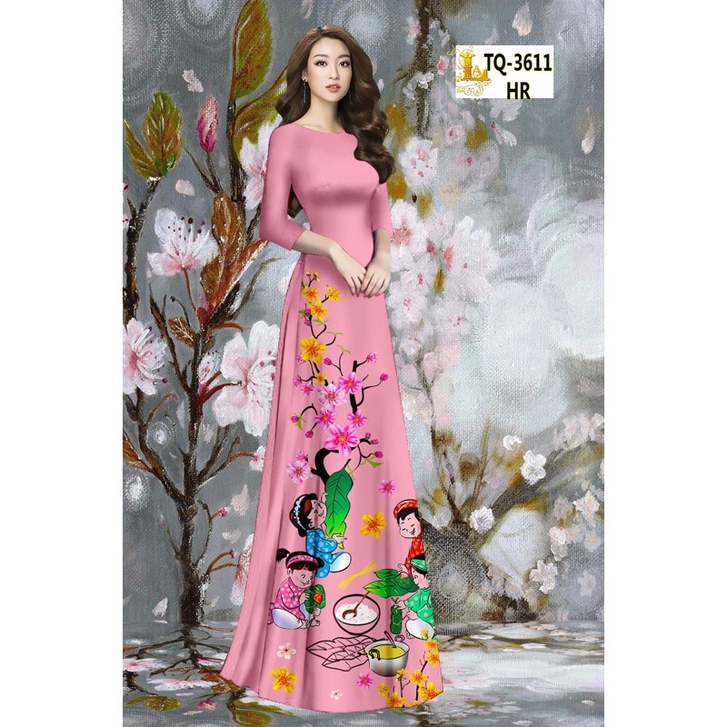 Vải Áo Dài Tằm Ý/ Lụa Nhật Tết Xuân