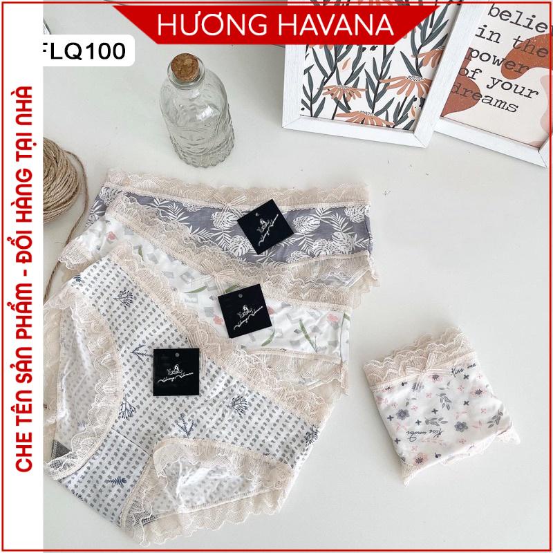 Quần lót nữ cotton viền ren dễ thương Havana FLQ100