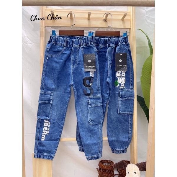 Quần jeans túi hộp cực sành điệu cho bé trai - QJTH