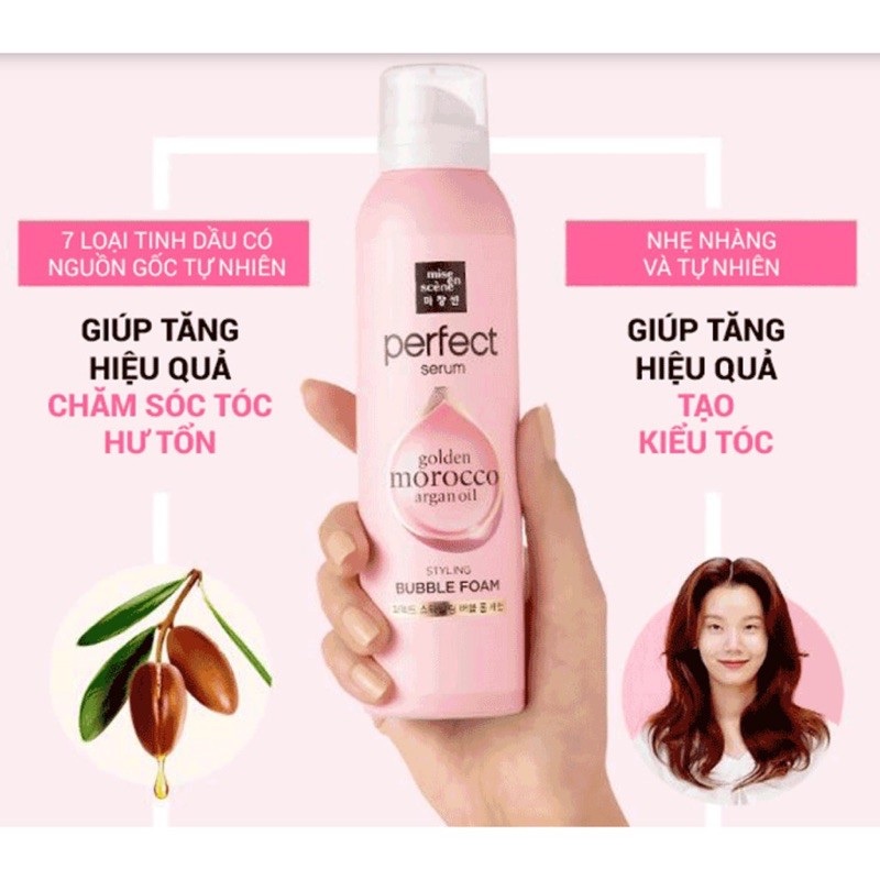 Dưỡng tóc dạng bọt Mise en Scene Styling Bubble Foam | BigBuy360 - bigbuy360.vn