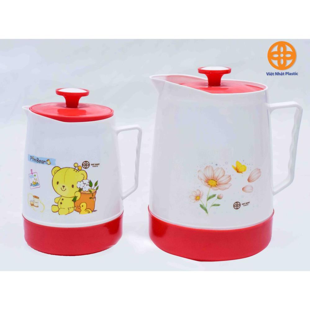 [Kho sỉ]  Bình ủ Trà - Ca Ủ Trà Việt Nhật -Ủ Trà Nhựa Việt Nhật 2217 + 2218