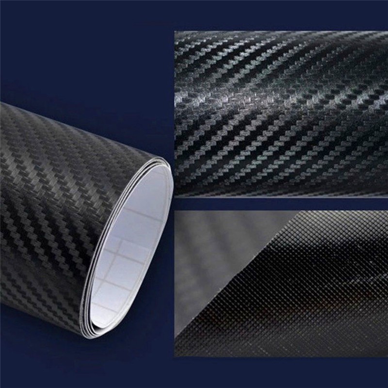 Cuộn giấy dán sợi carbon 127*30cm dùng trang trí xe hơi