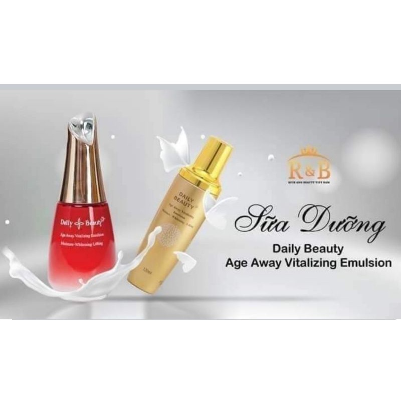 Sữa dưỡng da R&amp;B Hàn Quốc Daily Beauty Age Away Vitalizing Emulsion 1234511