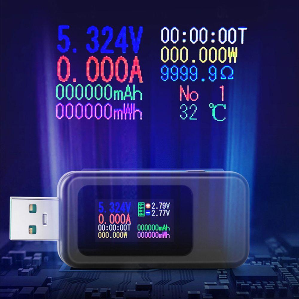 WATTLE USB Tester Professional Detector Power Bank Charger Indicator Amperimetro