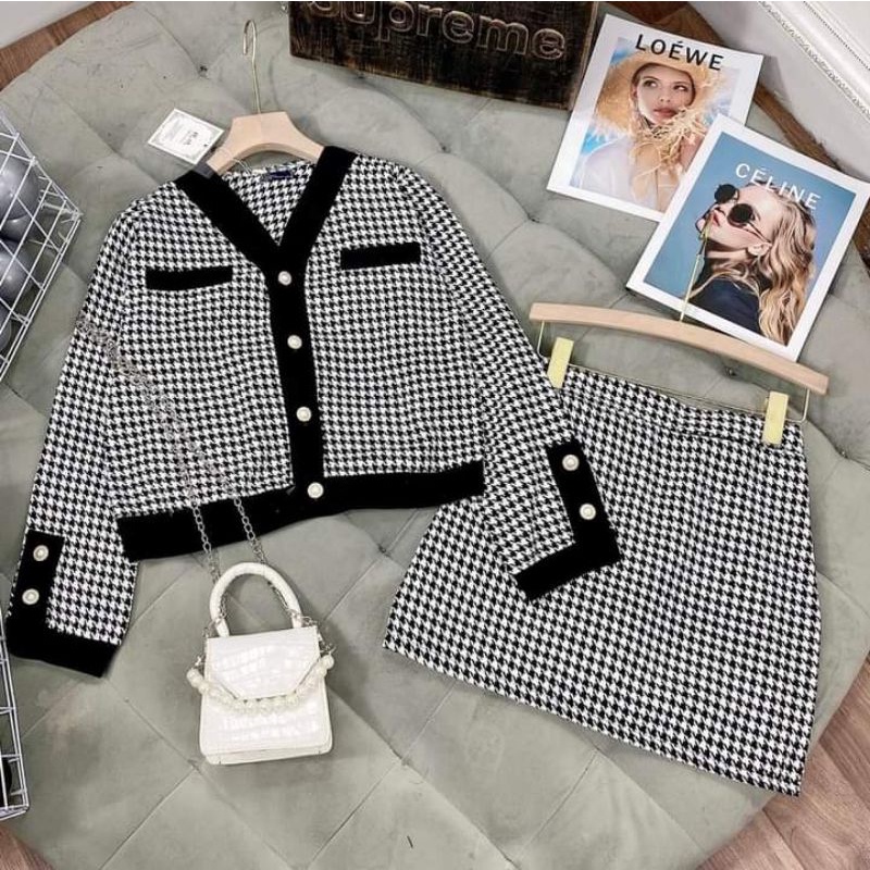 (BIG SIZE) Chân váy A chất dạ có quần trong | BigBuy360 - bigbuy360.vn