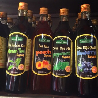 Sirô Golden farm nhiều vị 520ml