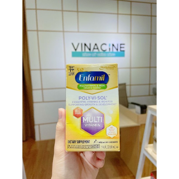 Vitamin tổng hợp Enfamil Poly Vi Sol dành cho trẻ dưới 6 tháng