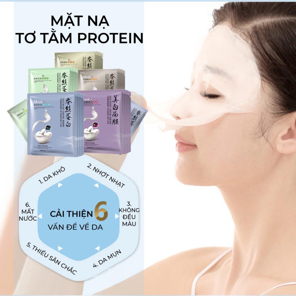 Mặt nạ tơ tằm chăm sóc da One Spring silk mask