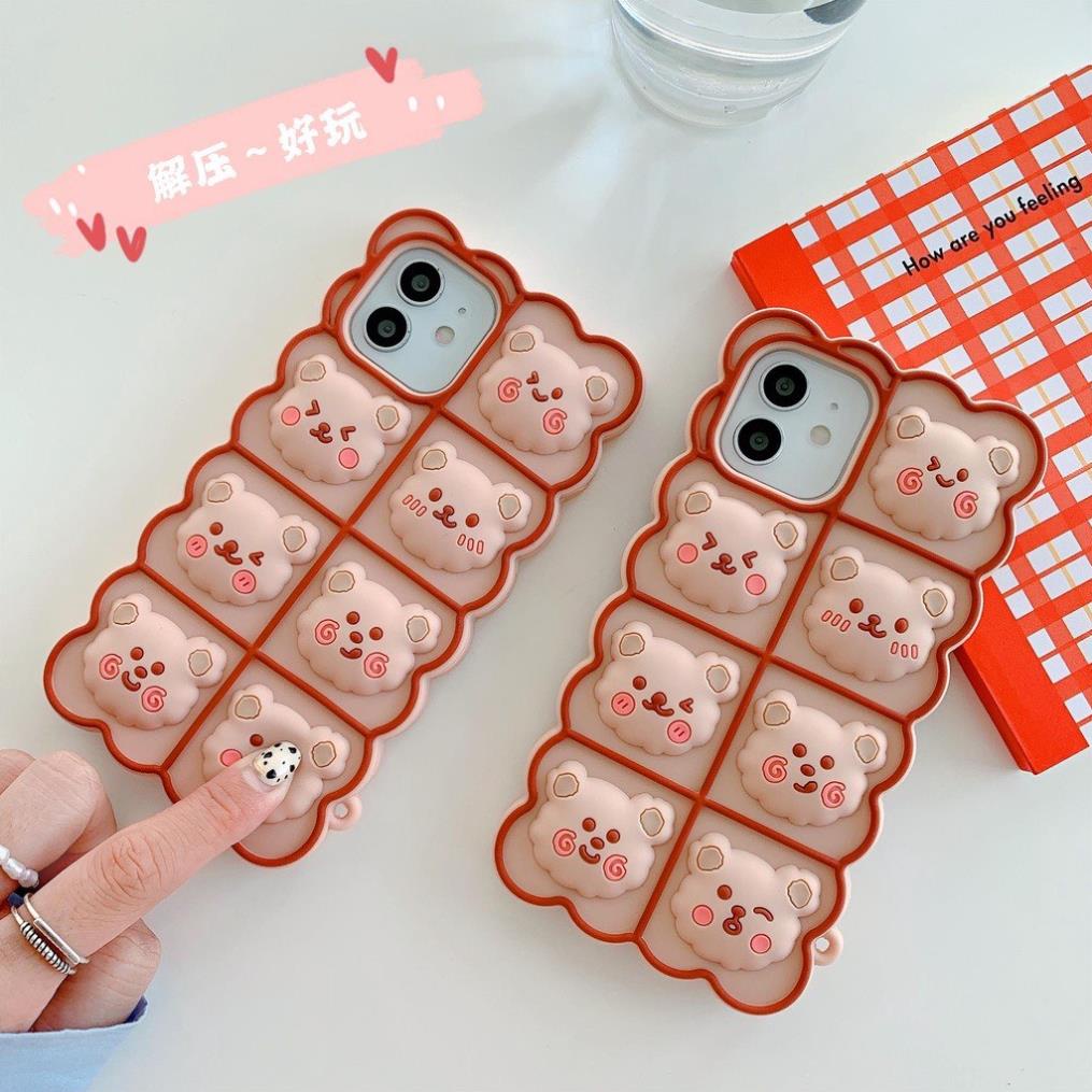 Ốp Điện Thoại Hình nổi Cho iPhone 6 6s se 2020 7 8 Plus X XS Max 11 12 13 Pro Max