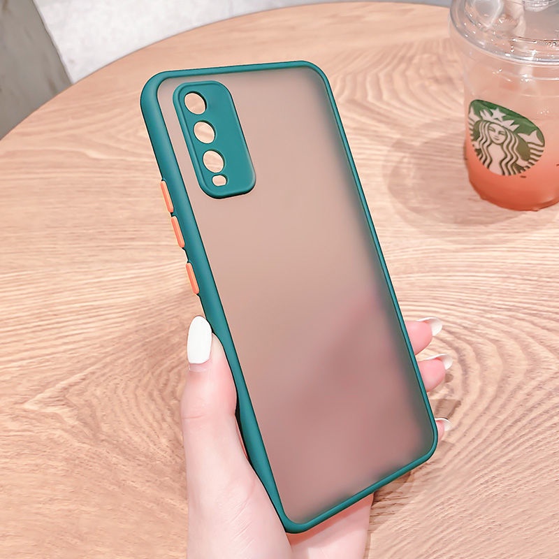 Ốp điện thoại cứng mặt nhám trong suốt chống sốc dành cho VIVO Y02s Y15s Y15a Y21 Y21s Y21t Y33t Y33s X70 Y51 Y53s Y31 Y20i Y20s Y12A Y12s Y20g Y17 Y15 Y12 Y11 Y50 Y30 T1 5G 4G 2022 5G 4G 2022