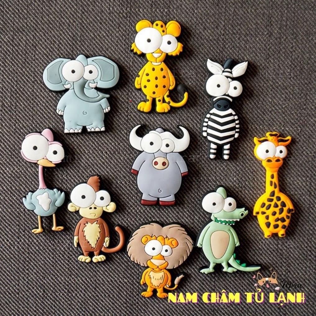 Nam Châm Tủ Lạnh PVC Động Vật Sở Thú Cho Bé Trang Trí Bàn Học, Bàn Làm Việc, Đính Note MIRA-PVC79005