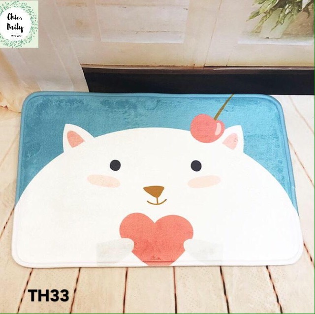 [Nhiều mẫu] Thảm trang trí nhà cực đẹp - Thảm lót chân hình động vật cute, dễ thương - Trang trí phòng khách, phòng ngủ