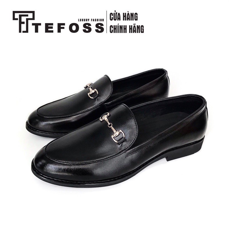 Giày nam da bò TEFOSS HT511 Loafer/moca sang trọng và thời trang size 38-43 vip