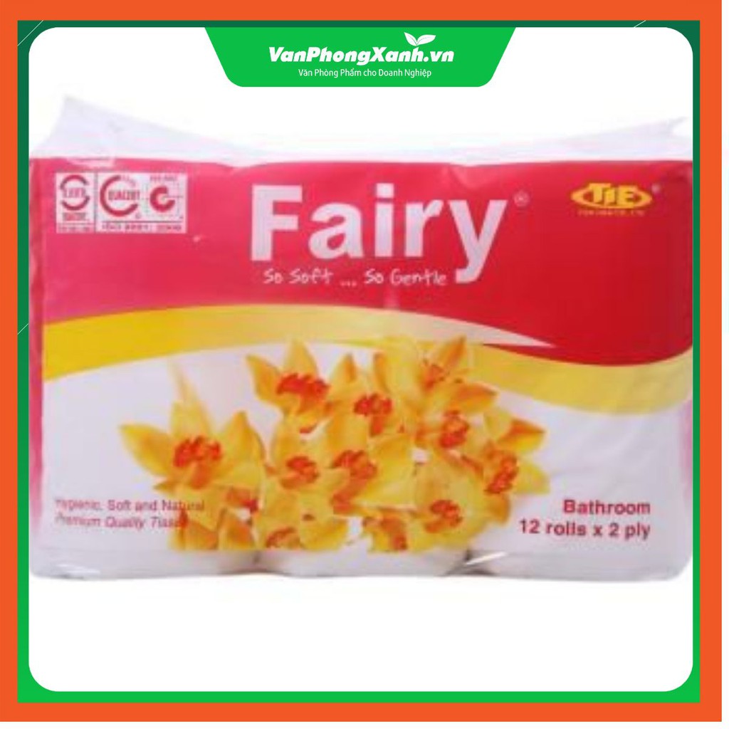 Giấy vệ sinh Fairy hồng(12c/dây)