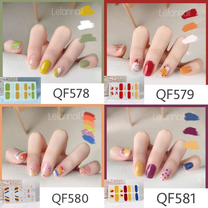 Nhãn dán trang trí móng tay nhiều mẫu tùy chọn