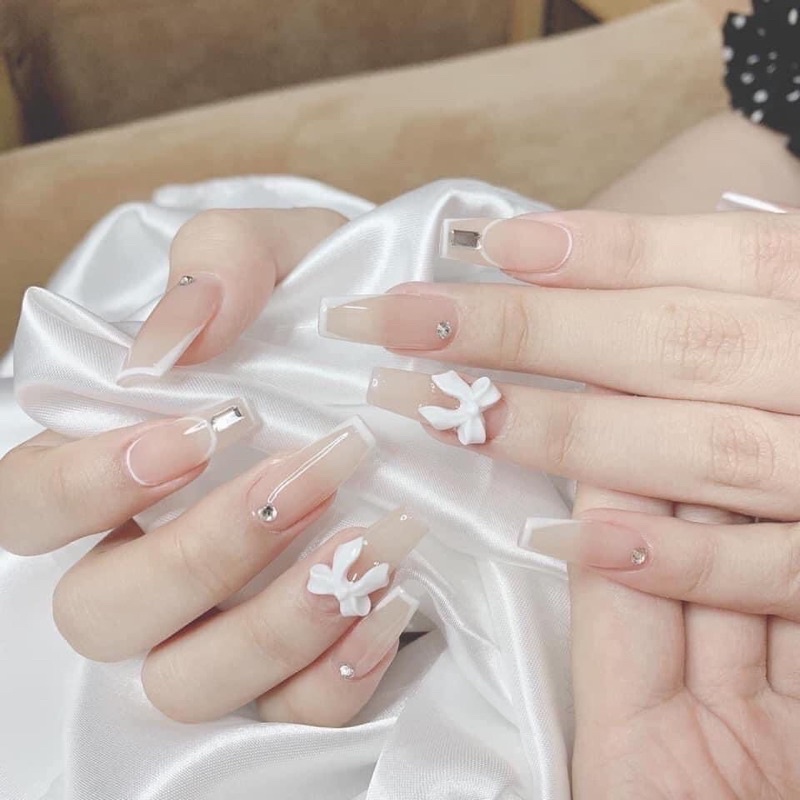 Charm nơ nail trang trí móng hot hit