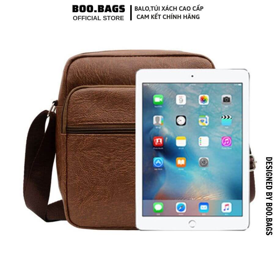 Túi Đeo Chéo Nam Da Pu, Túi Messenger Nam Cao Cấp Đi Học, Đi Chơi Phong Cách Hàn Quốc Boobags  Boo-022