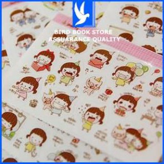 Bộ 6 tờ Sticker dán Momoi cô bé dễ thương 💕𝑭𝒓𝒆𝒆𝒔𝒉𝒊𝒑💕