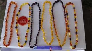 Vòng cổ Amber cho bé size 35-36 cm