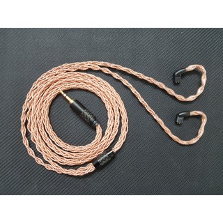 Dây nâng cấp đồng 8 lõi OCC cao cấp OD1.2, lõi đồng nhập đức, chân cắm QDC ( KZ C ), MMCX, 2 Pin...