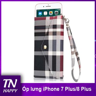 Bao da caro nữ kiêm ví cao cấp dành cho iPhone 7 Plus / 8 Plus - TN Happy phân phối