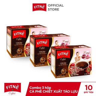 Combo 3 hộp Cà phê FITNÈ chiết xuất táo lựu