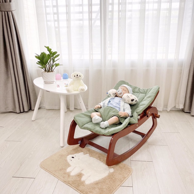 [Mã MKBC13 giảm 80k đơn 1 triệu] Ghế rung, bập bênh đa năng ROCKING CHAIR PIER cho bé 0-6 TUỔI.