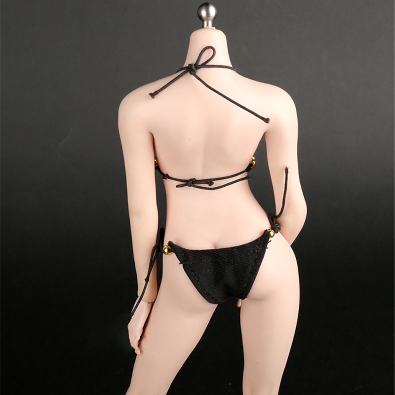 Bộ Bikini Tỉ Lệ 1/6 Màu Đen Cho Búp Bê Nữ 12''
