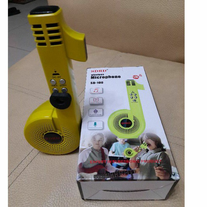 Loa Karaoke TIKTOK Microphone SD-106 Karaoke Bluetooth Thiết Kế Thời Trang Đẹp Mắt, Âm Thanh Chất Lượng.