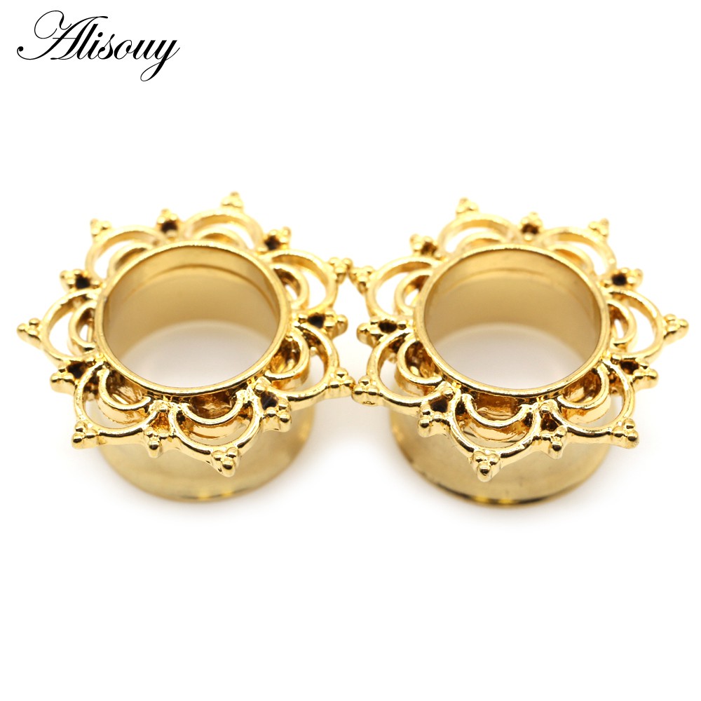 Alisouy Set 2 Khuyên Nong Tai Bằng Thép Không Gỉ Cá Tính