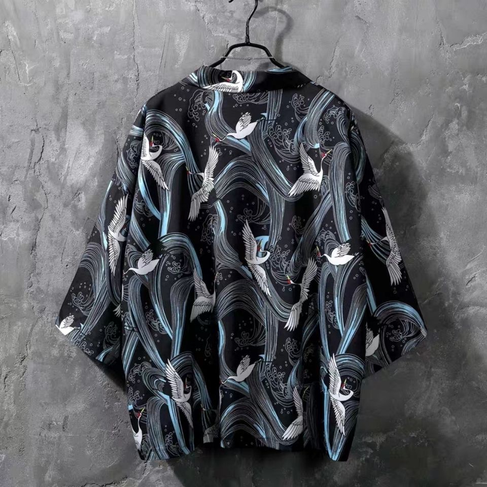 Áo Choàng Kimono Chống Nắng Thoáng Khí Thời Trang Mùa Hè Cho Nam Và Nữ