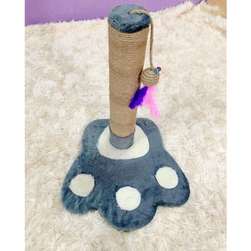 Trụ cào móng cho mèo đế bàn chân trụ quấn thừng cao 30cm