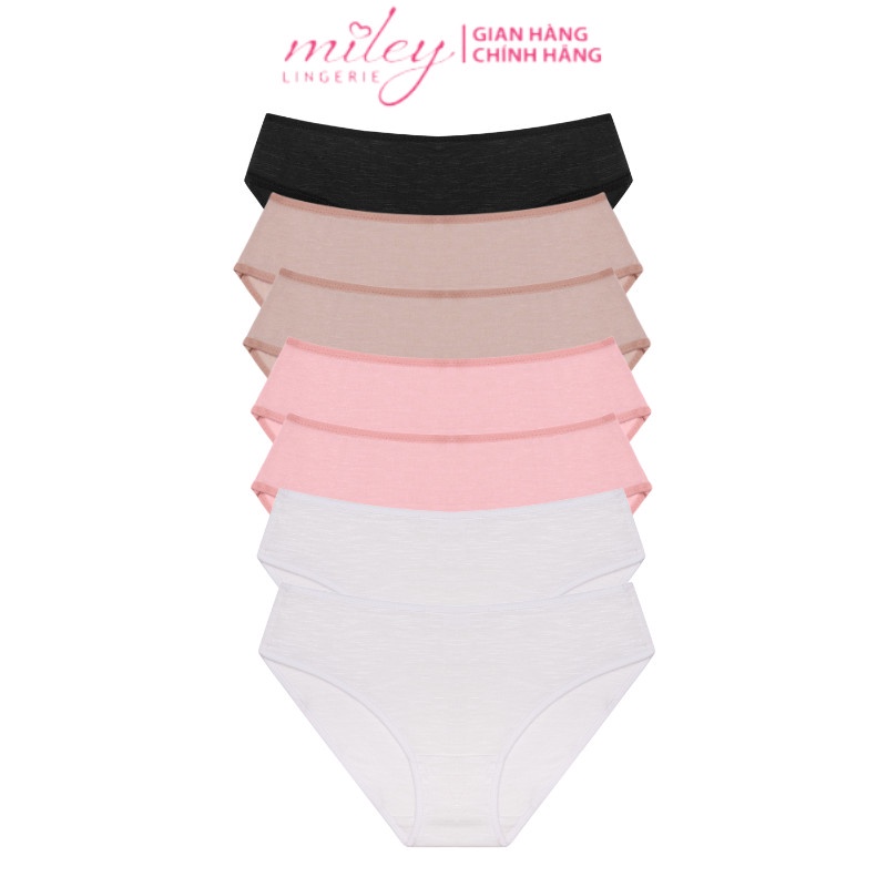 Set 7 Quần Lót Nữ Cotton Co Dãn 4 Chiều Flexi Miley Lingerie - BCS40-BCP40 (Màu Ngẫu Nhiên)
