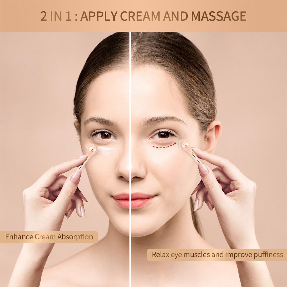 Muỗng bôi kem dưỡng da mắt FOREVERLILY bằng kim loại chăm sóc da tiện dụng