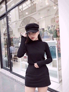Chân váy chữ A chất umi dáng basic