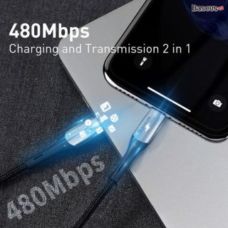 Cáp sạc nhanh Type C to Lightning Baseus Horizontal Data PD (18W PD, Power Delivery Fast Charge, C to iPhone Cable)
