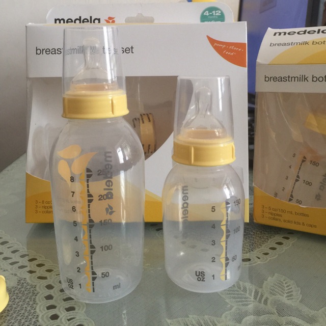 Bình sữa 150ml và gioan trắng