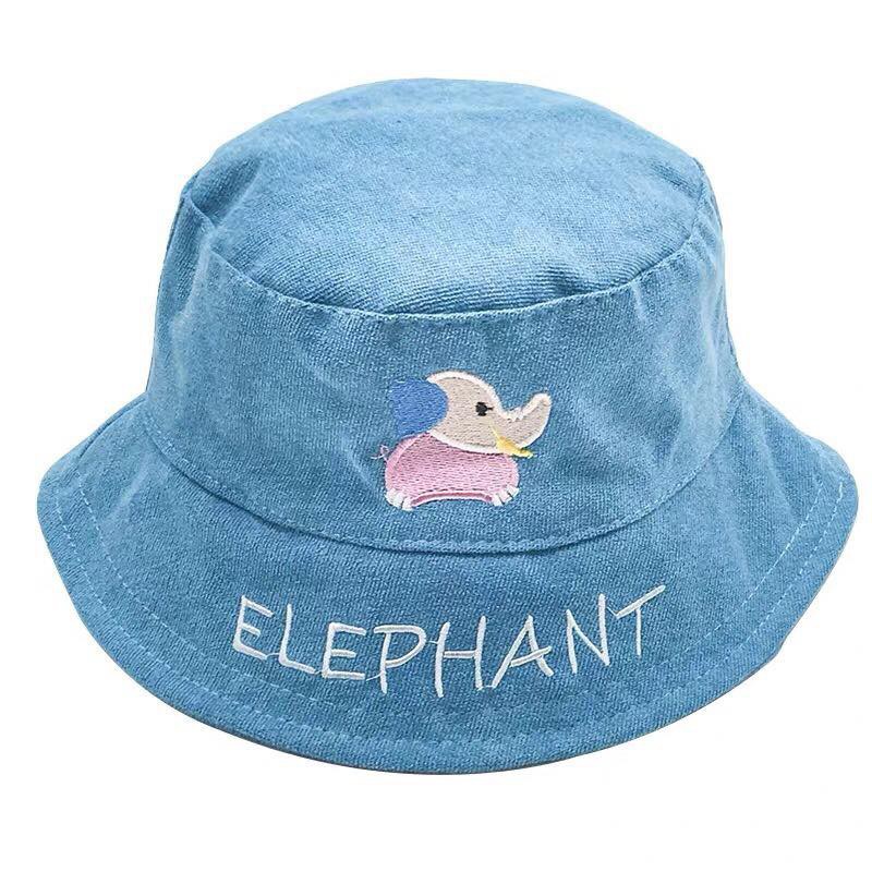 Mũ vành cho bé thêu hình thú
