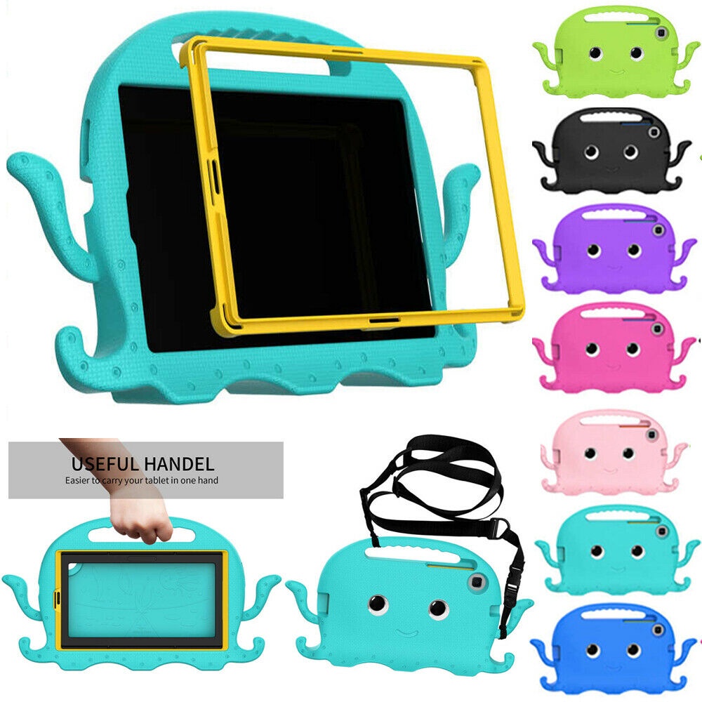 Ốp Máy Tính Bảng Silicon EVA Chống Sốc Hình Bạch Tuộc Có Dây Đeo Vai Cho Samsung Galaxy Tab S5e 10.5 2019 SM-T720 T725