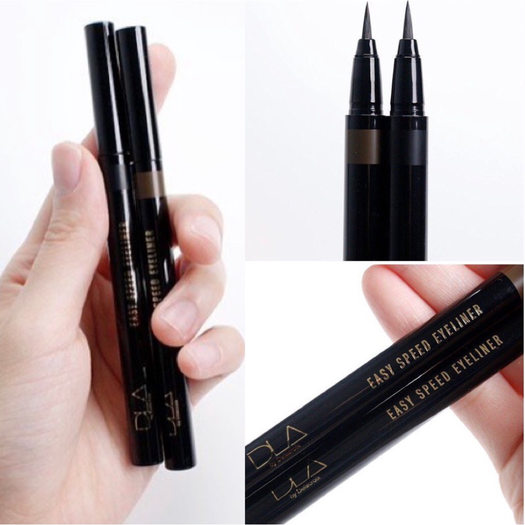 [ĐỌC KỸ MÔ TẢ] Kẻ Mắt Nước Chống Trôi DLA Easy Speed Eyeliner - nâu và đen (Hàn Quốc)