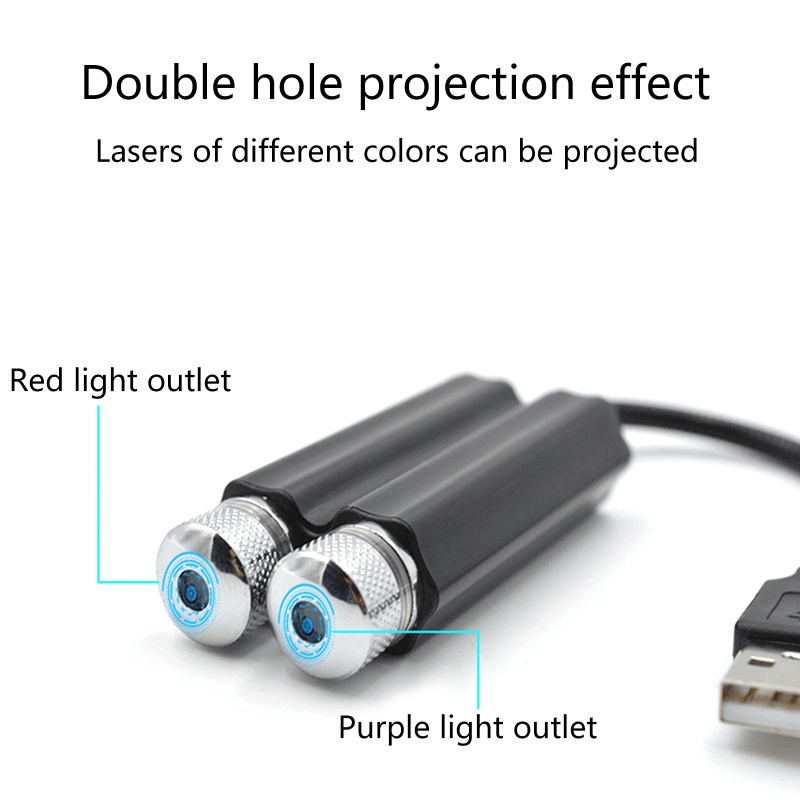 Đèn LED Chiếu Bầu Trời Sao Gắn Trần Xe Hơi USB Tiện Dụng