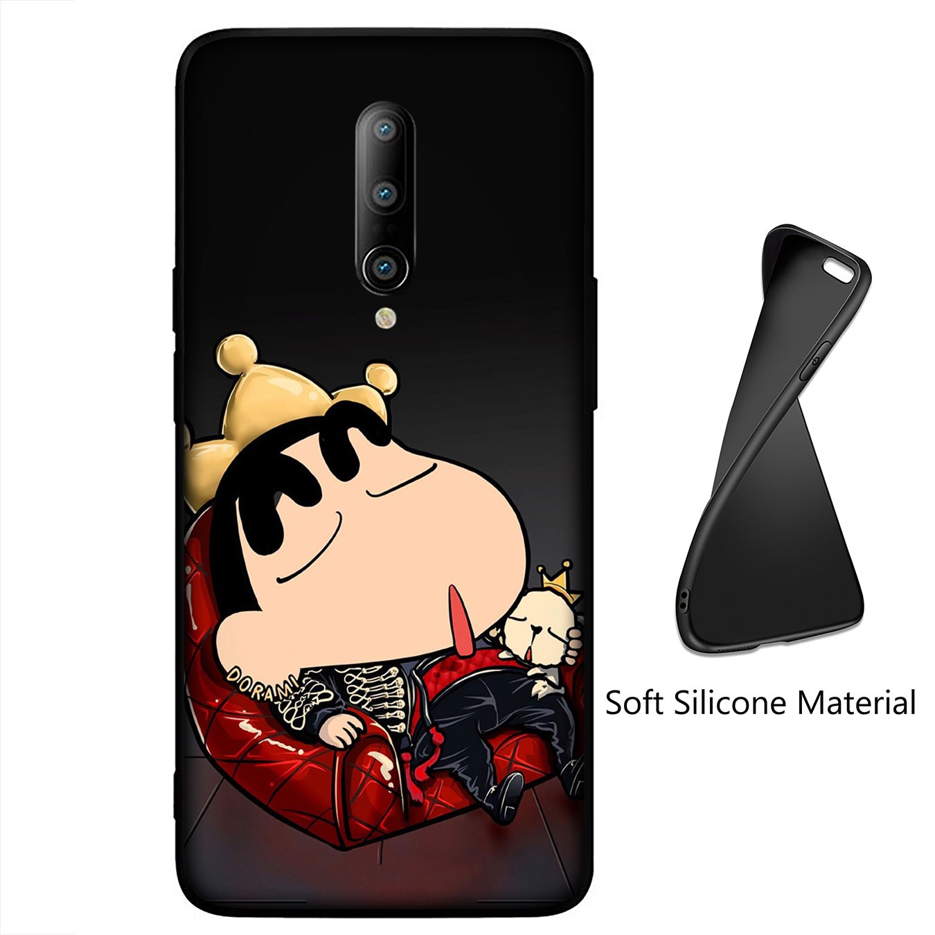 Samsung Galaxy A02S J2 J4 J5 J6 Plus J7 Prime A02 M02 j6+ A42 + Casing Soft Silicone Phone Case shin chan cute crayou shinchan Cover