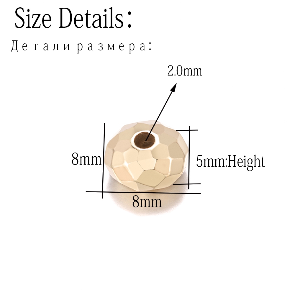 Set 100 St.kunkka hạt cườm xỏ lỗ dùng để làm đồ trang sức thủ công