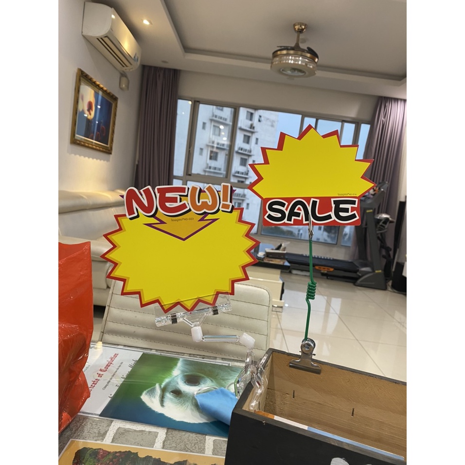 Giấy tự ghi, bảng sale giảm giá in sẵn dùng để ghi giá sản phẩm, ghi CTKM, giấy in màu sắc sặc sỡ, rõ nét, bán theo túi.