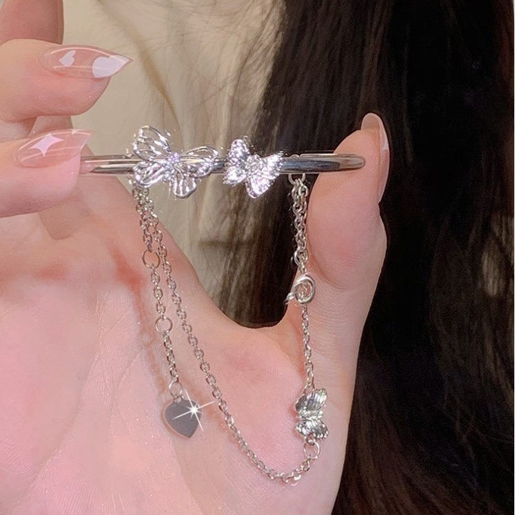 Vòng tay bướm đôi dây chuyền tua rua vòng tay nữ thiết kế thích hợp cao cảm giác khí chất Vòng tay người bạn thân nhất