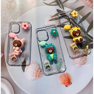Ốp Lưng Iphone - Ốp Gấu Thỏ Nổi 3 màu